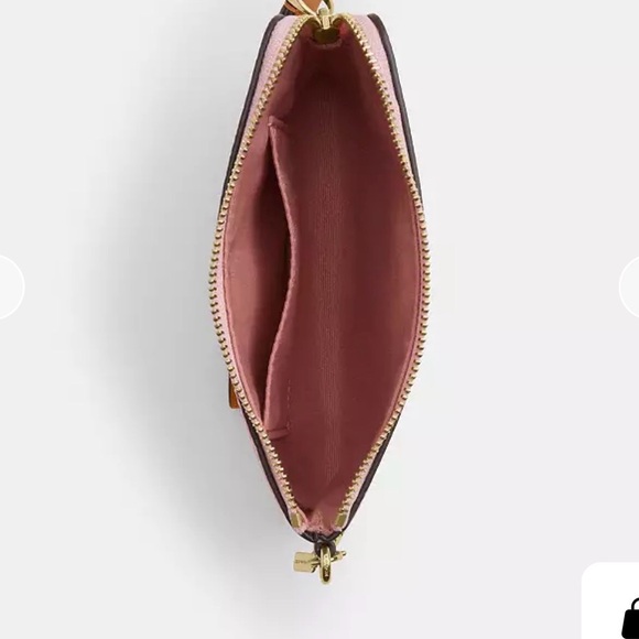 Coach Light Pink Signature Wristlet